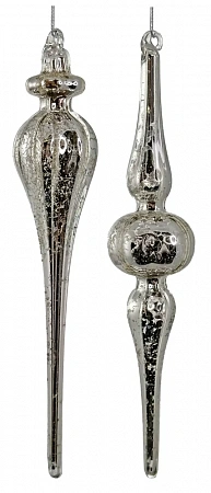 Капля античное серебро, 20,5 см., арт. 65750