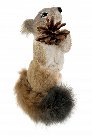 Белка с коричневым рисунком, 13*15*19 см., арт. 67579